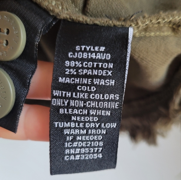 Anthropologie, New, Sanctuary Army Olive Green Utility Denim Jacket, Large - Picture 14 of 15